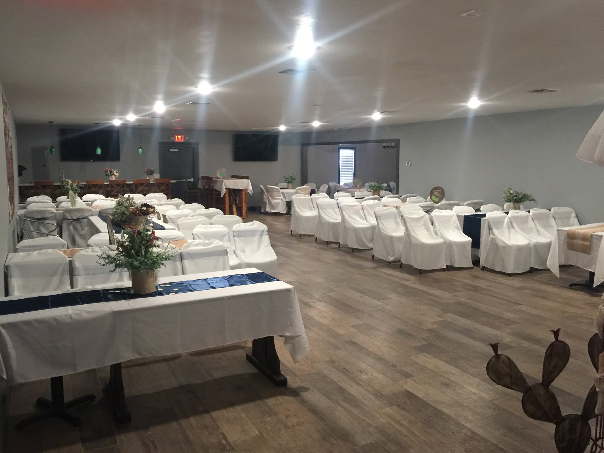 Reception, draped
